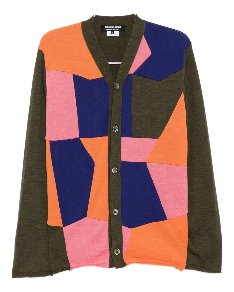 Comme des Garçons Cardigan mit geometrischem Print - Braun Braun