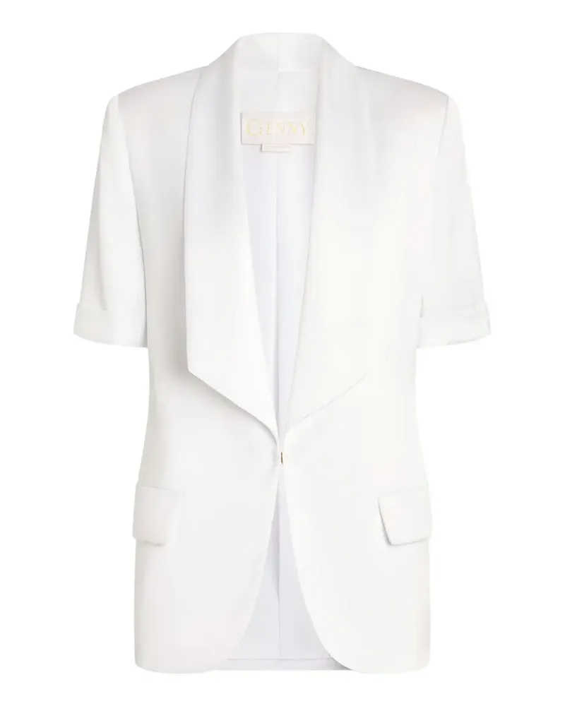 Genny short-sleeve pocket jacket - Weiß Weiß