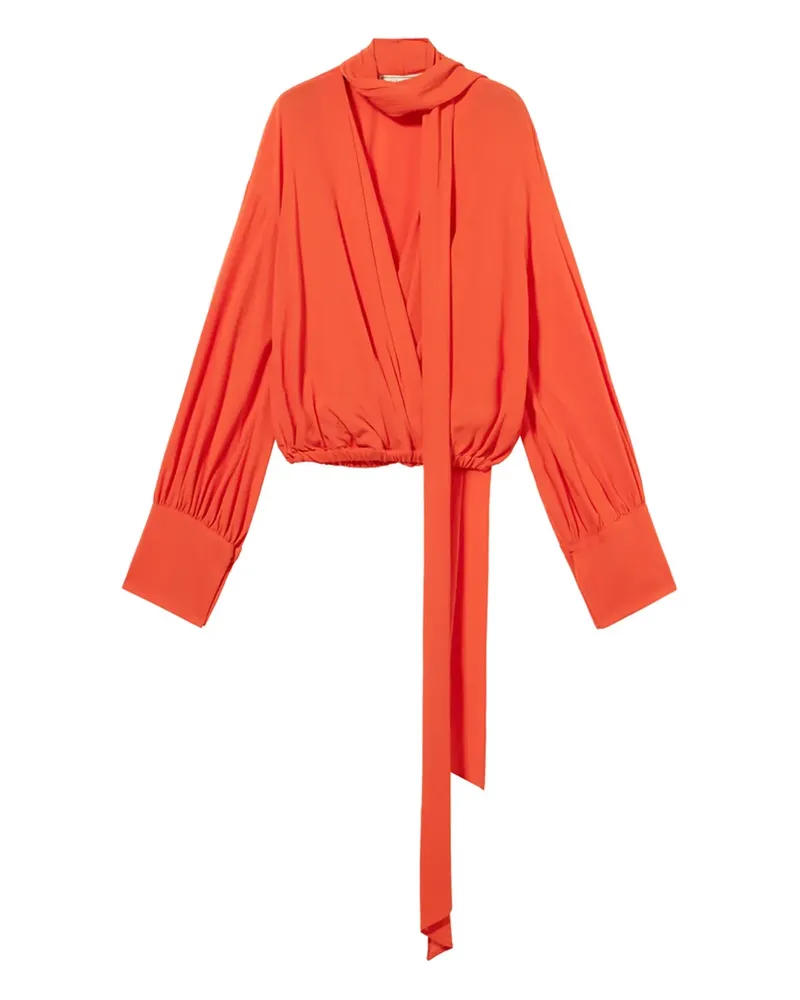 Blumarine Bluse mit Schal - Orange Orange