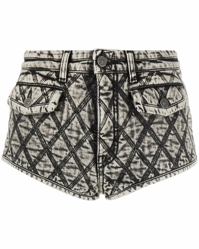 Diesel Gesteppte Shorts - Schwarz Schwarz