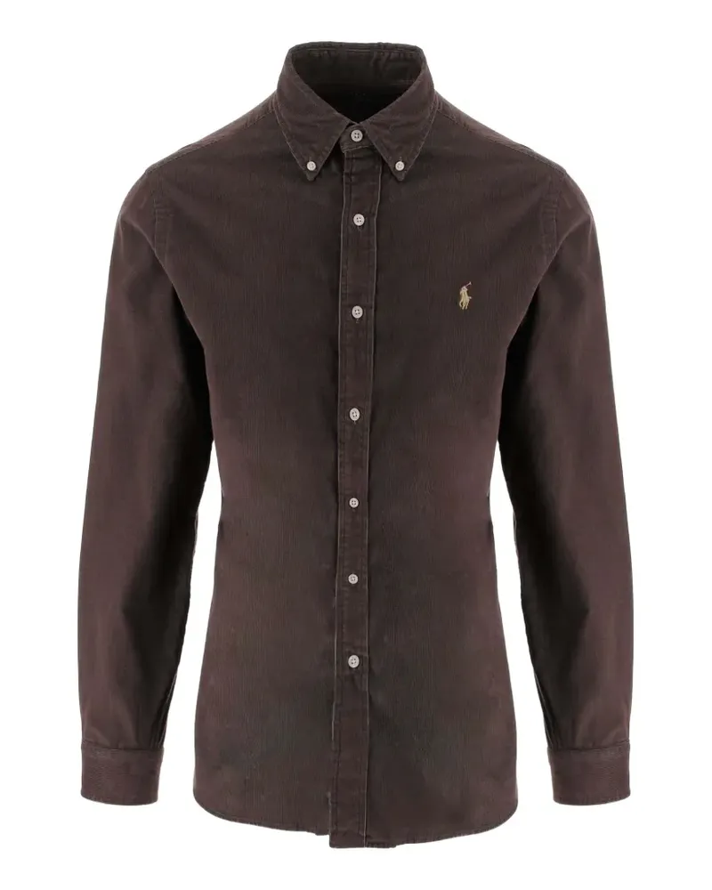 Ralph Lauren Custom Fit Cordhemd - Braun Braun