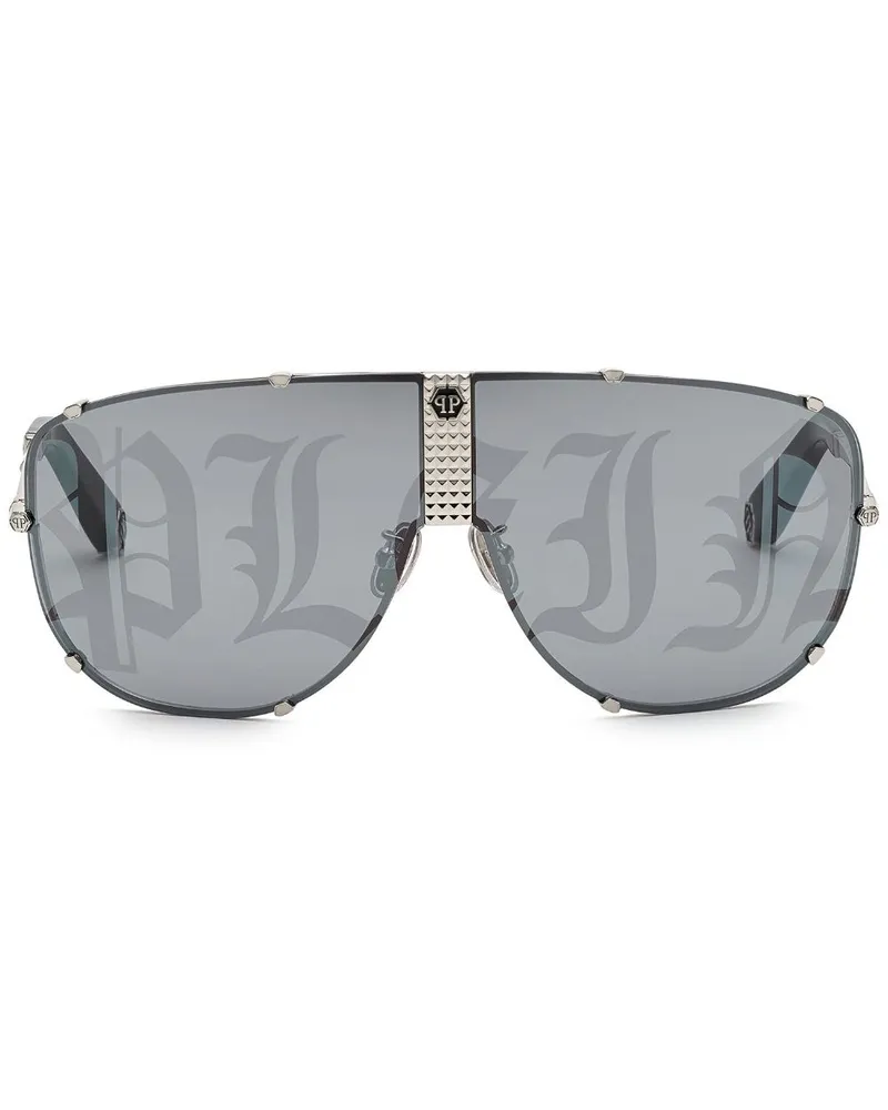 Philipp Plein Stud Pilotenbrille - Schwarz Schwarz