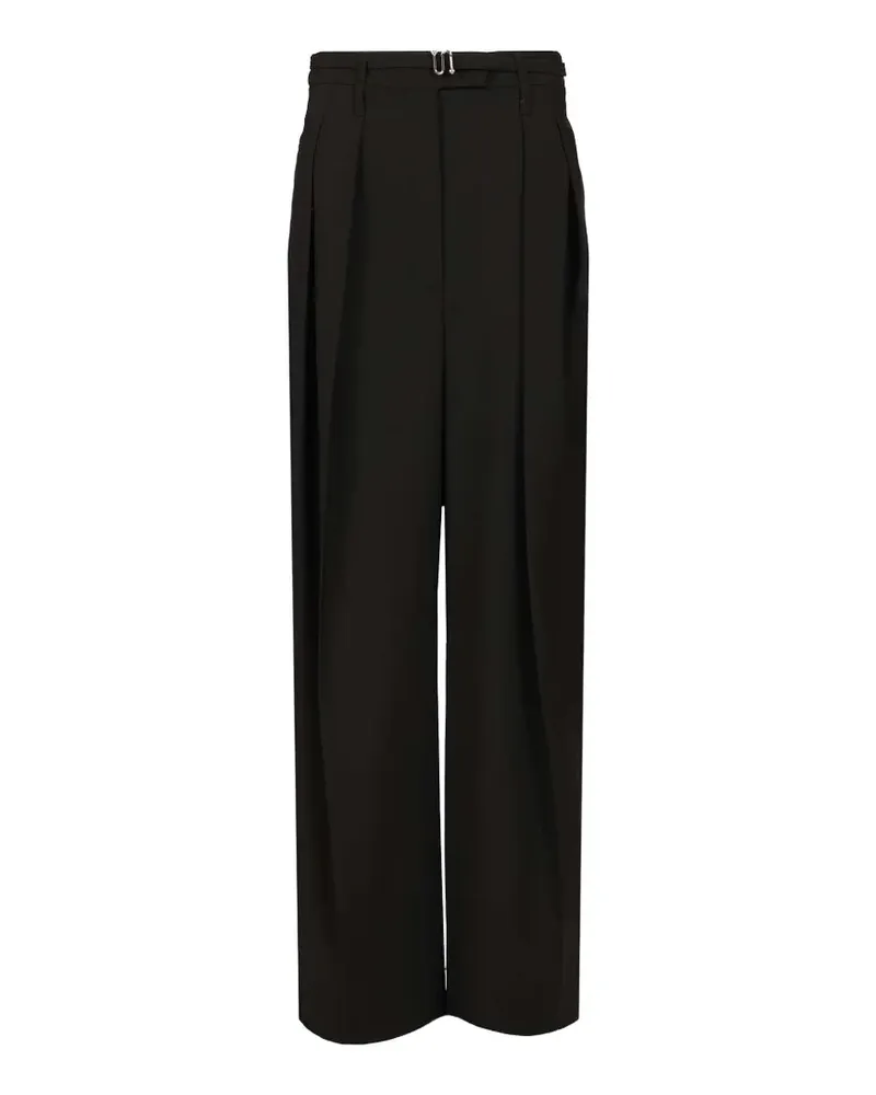 SPORTMAX pleated wool trousers - Schwarz Schwarz