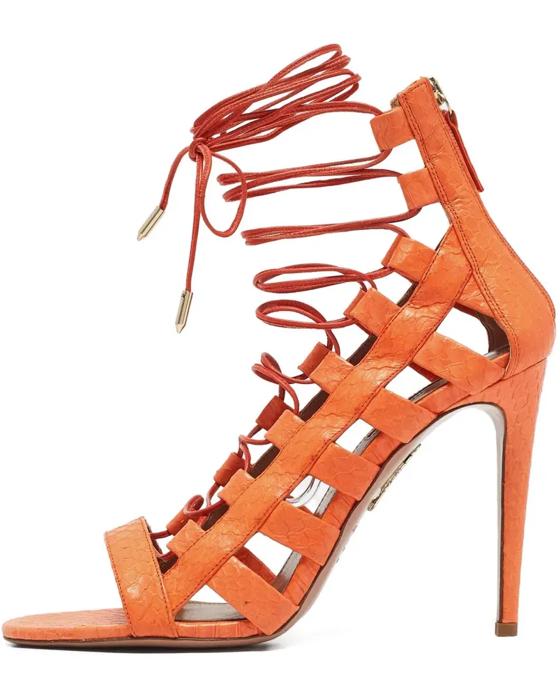 Aquazzura Amazon Sandalen 115mm - Orange Orange