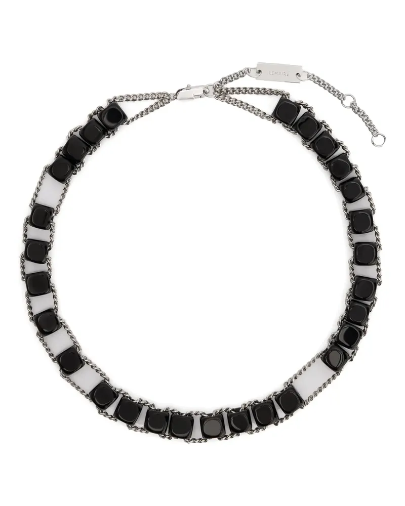Christophe Lemaire Abacus Halskette - Schwarz Schwarz