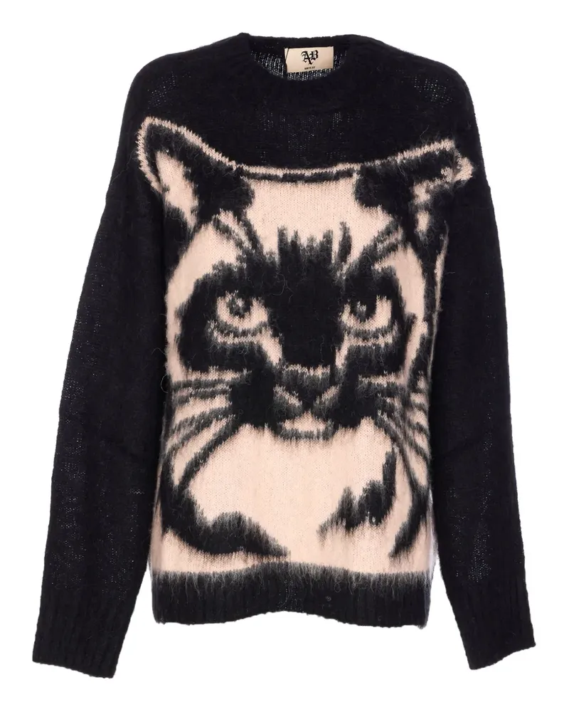 Aniye By Pullover mit Rundhalsausschnitt - Schwarz Schwarz