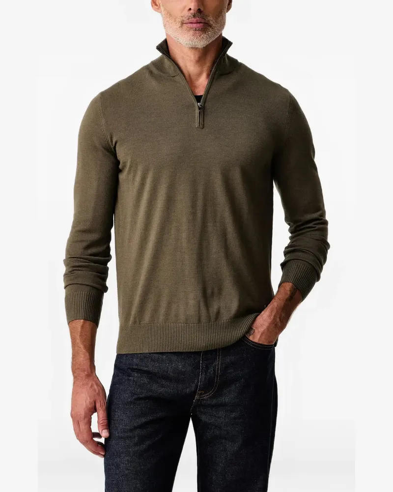 JOOP! quarter-zip knitted sweater - Grün Grün