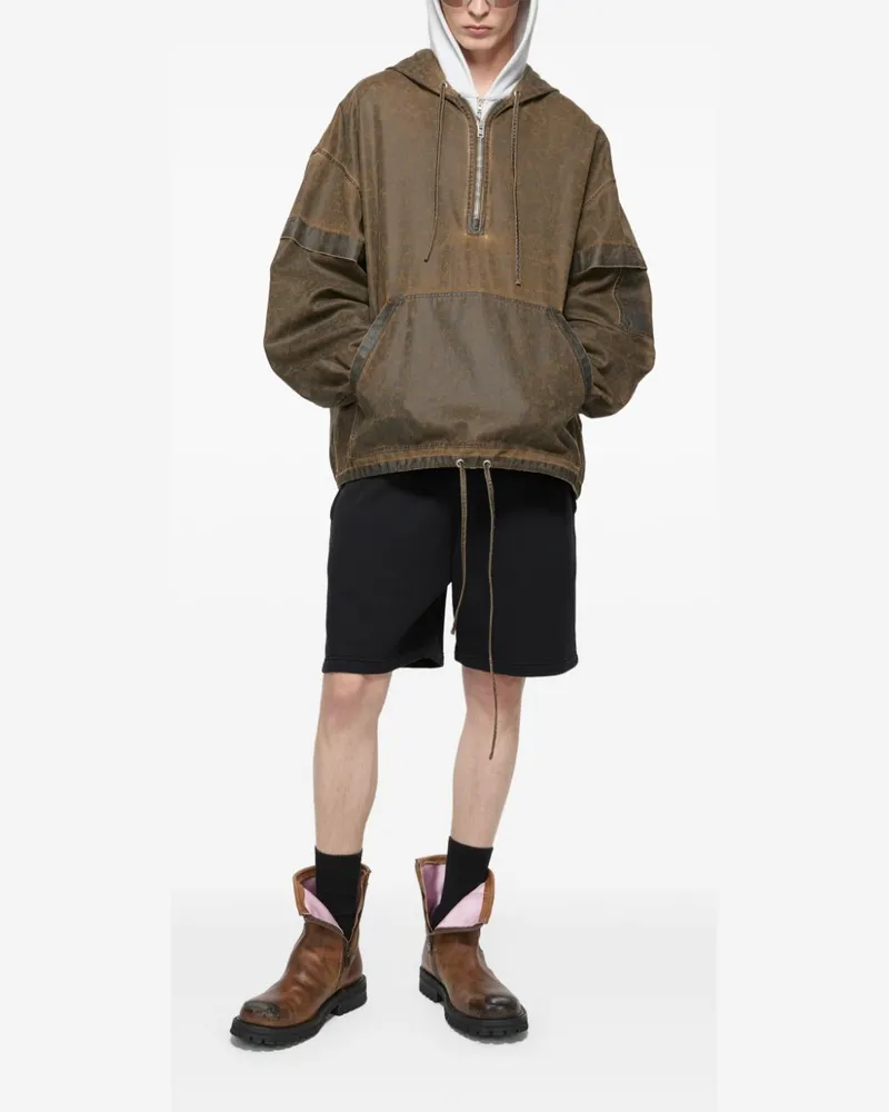Acne Studios Joggingshorts aus Fleece - Schwarz Schwarz