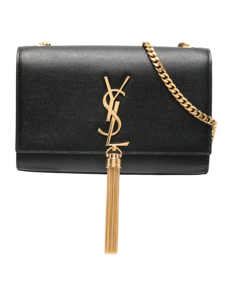 Saint Laurent Kleine Kate Schultertasche - Schwarz Schwarz