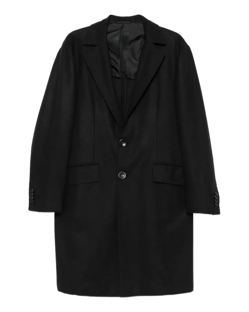 Kiton Einreihiger Mantel aus Kaschmir - Schwarz Schwarz