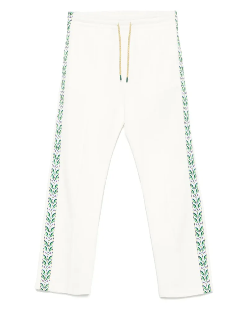 Casablanca Paris laurel tape track pants - Weiß Weiß