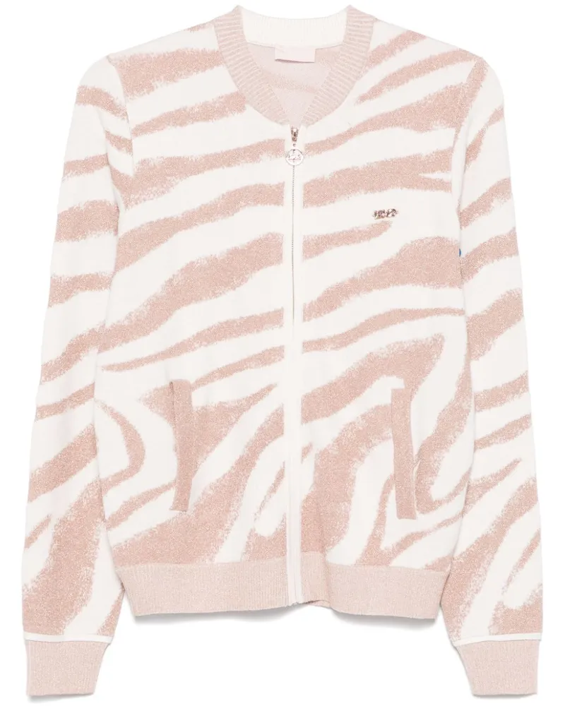 Liu Jo Cardigan mit Jacquardmuster - Weiß Weiß