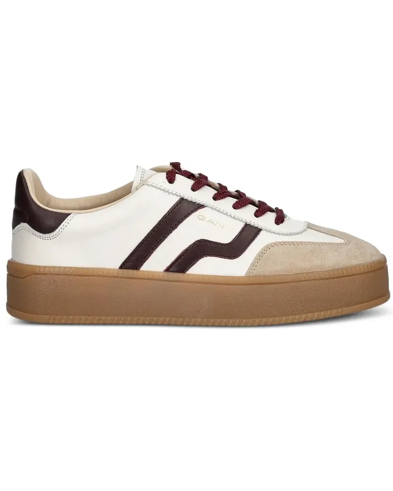 Gant Sneakers mit Kontrasteinsätzen - Weiß Weiß