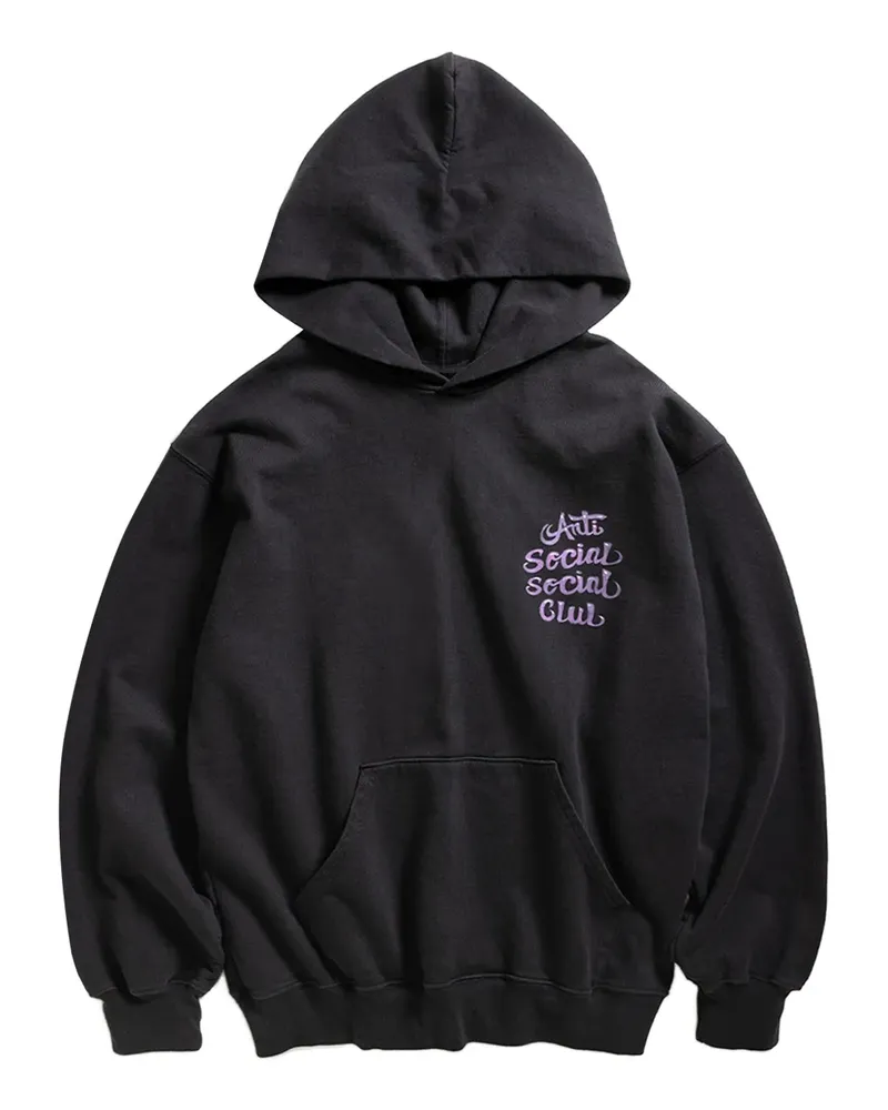 Anti Social Social Club logo-print hoodie - Schwarz Schwarz