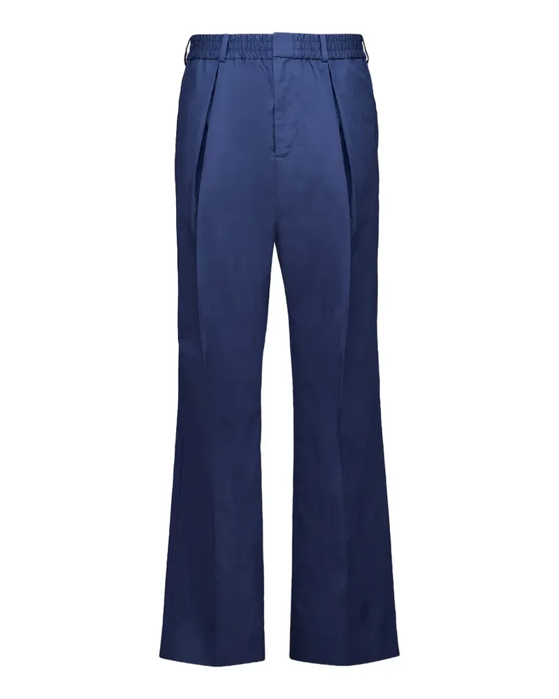 Balmain pleated elasticated-waist trousers - Blau Blau