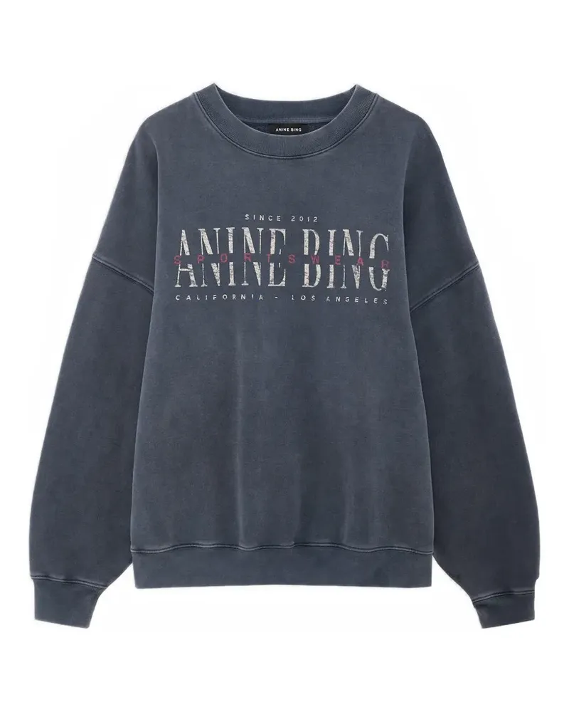 Anine Bing Miles Sweatshirt Sport Club - Grau Grau