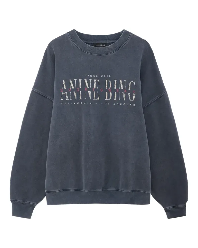 Anine Bing Miles Sweatshirt Sport Club - Grau Grau