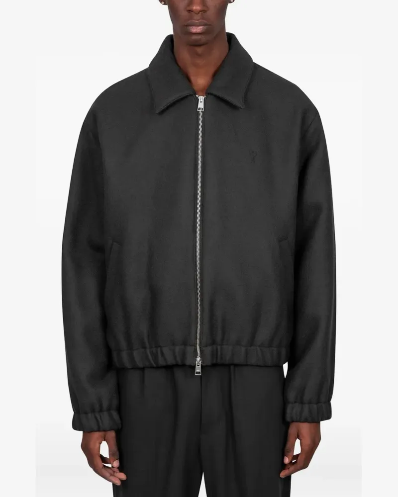AMI Paris Ami De Coeur bomber jacket - Schwarz Schwarz