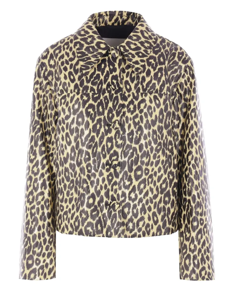 Jil Sander Jacke mit Leoparden-Print - Nude Nude