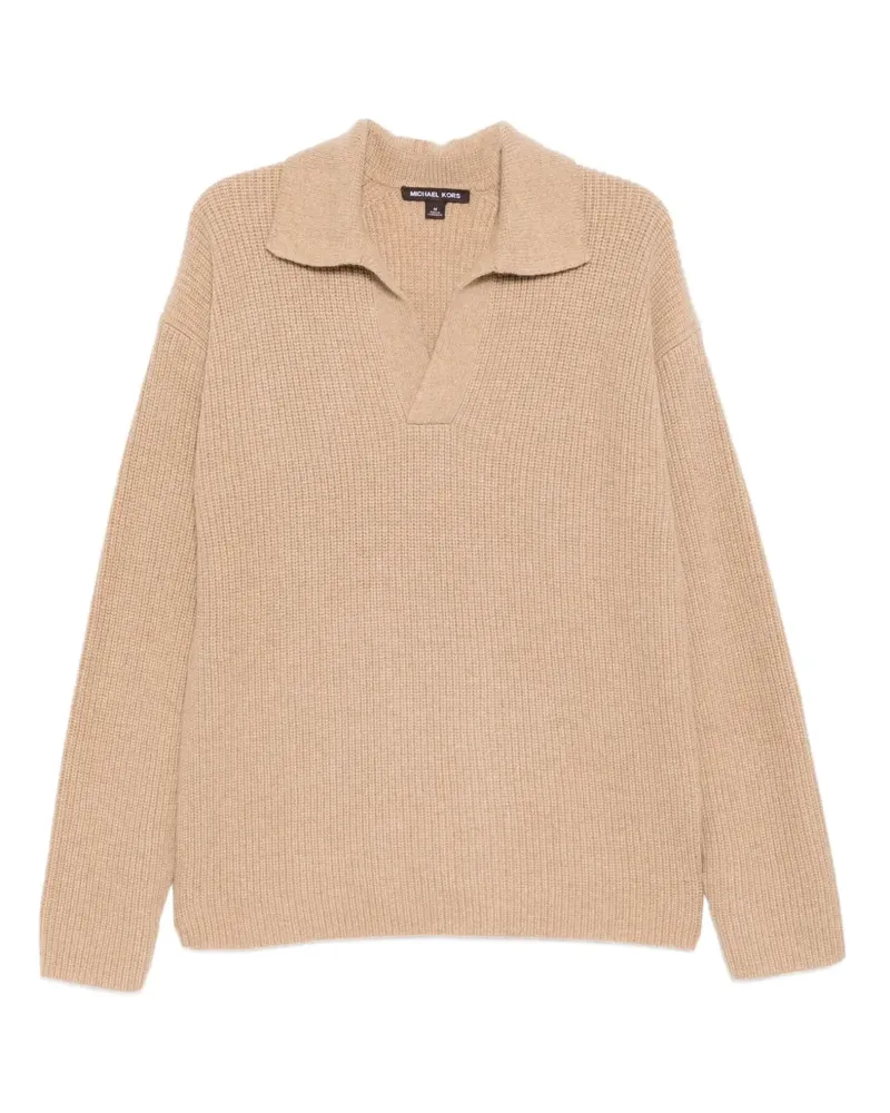 Michael Kors Gerippter Pullover - Nude Nude