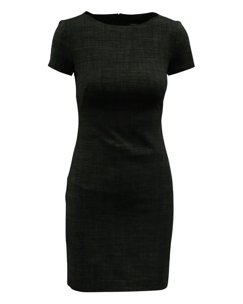 Theory short-sleeve sheath dress - Schwarz Schwarz