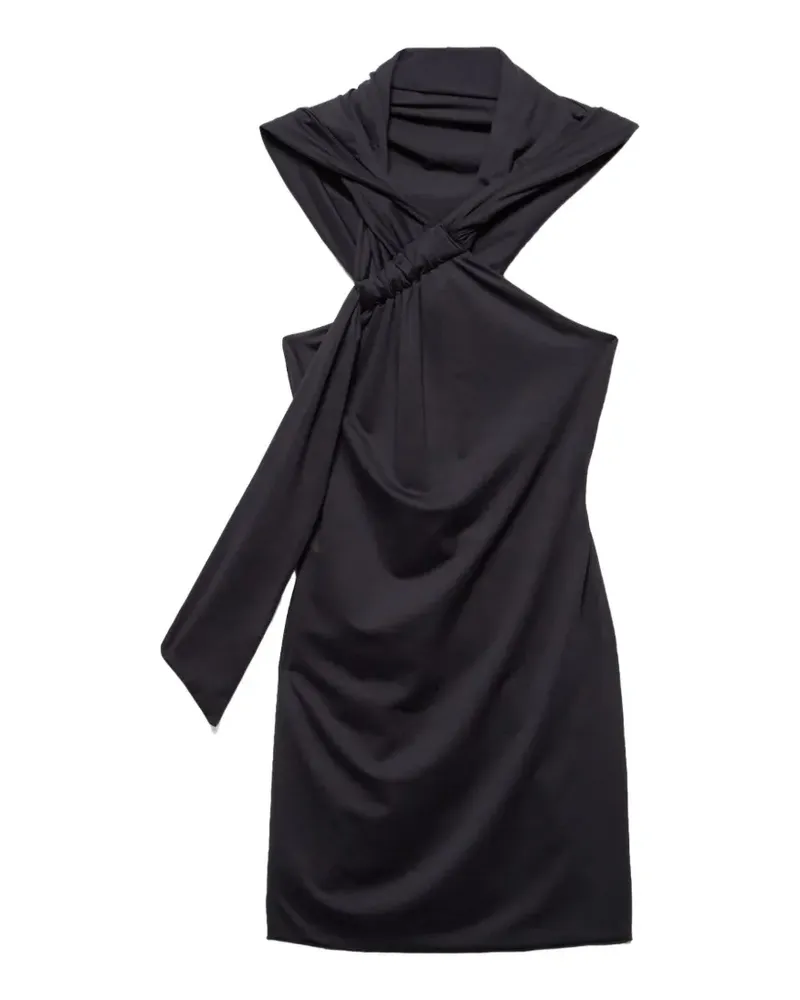 Aniye By Claus hooded mini dress - Schwarz Schwarz