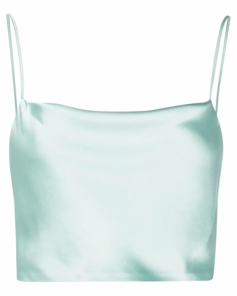 Blanca Cropped-Top mit Spaghettiträgern - Grün Grün
