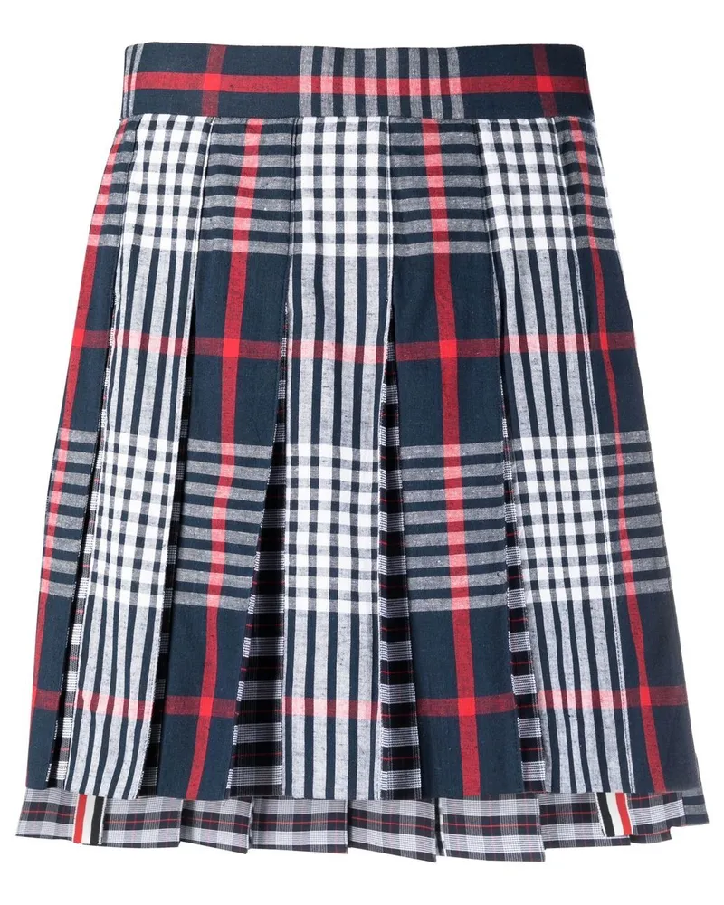 Thom Browne Asymmetrischer Rock mit Faltendetails - Mehrfarbig Mehrfarbig