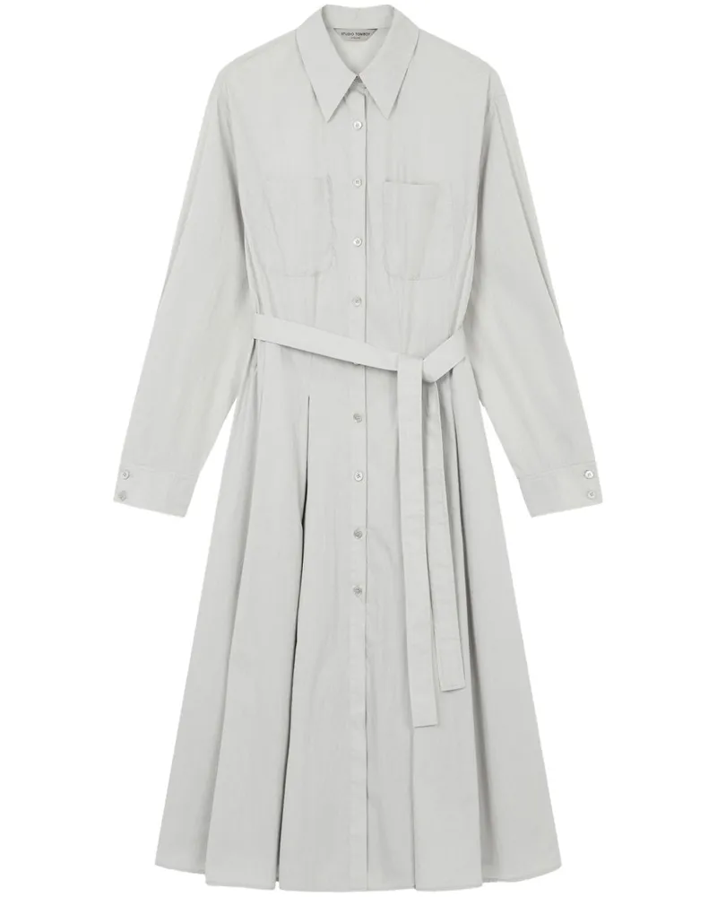 STUDIO TOMBOY Hemdkleid mit langen Ärmeln - Grau Grau