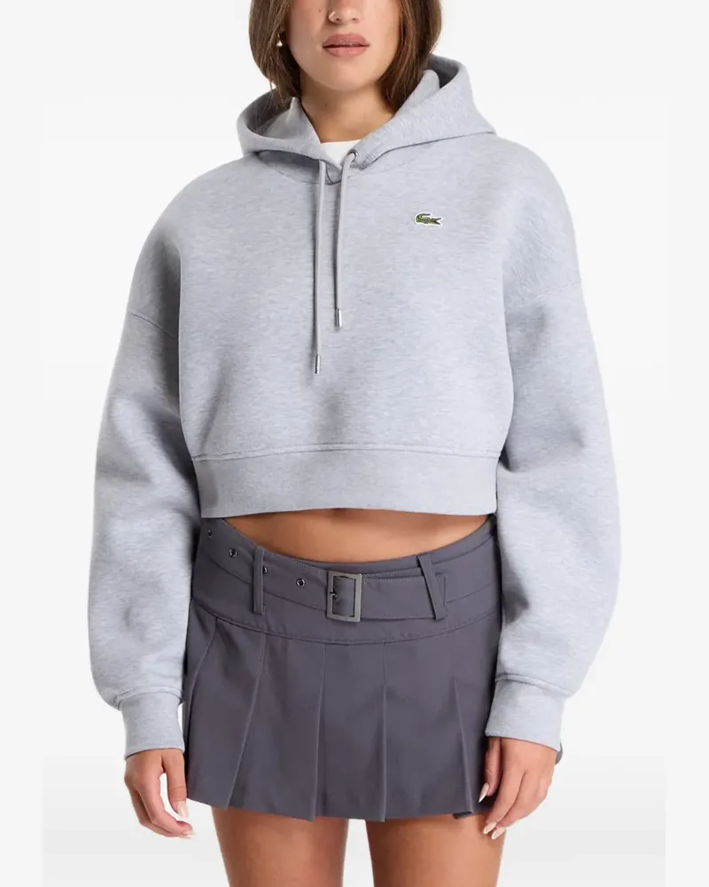 Lacoste Hoodie mit Logo-Patch - Grau Grau