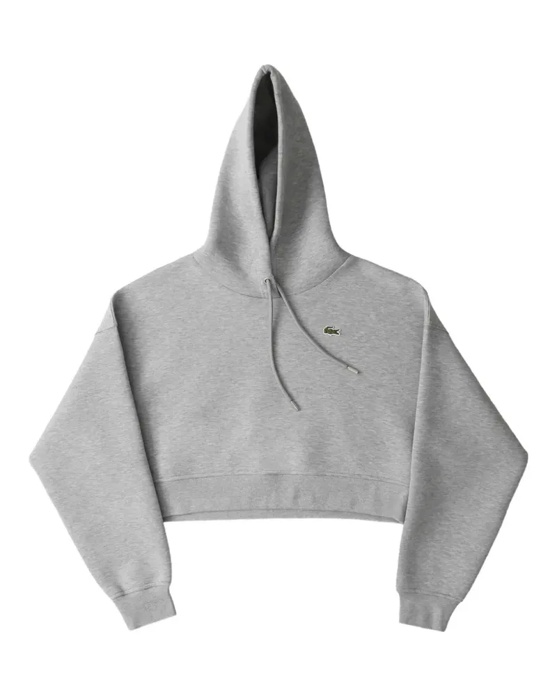 Lacoste logo-patch hoodie - Grau Grau