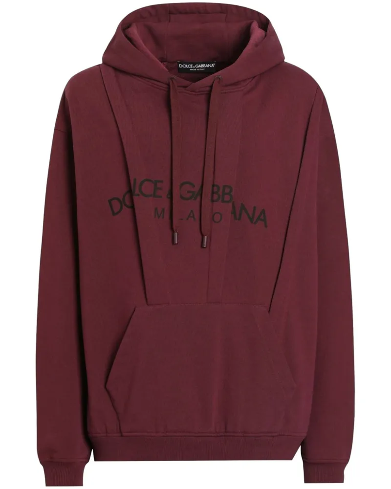 Dolce & Gabbana Hoodie mit Logo-Print - Rot Rot