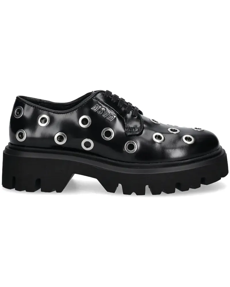 MSGM Oxford-Schuhe mit Nieten - Schwarz Schwarz