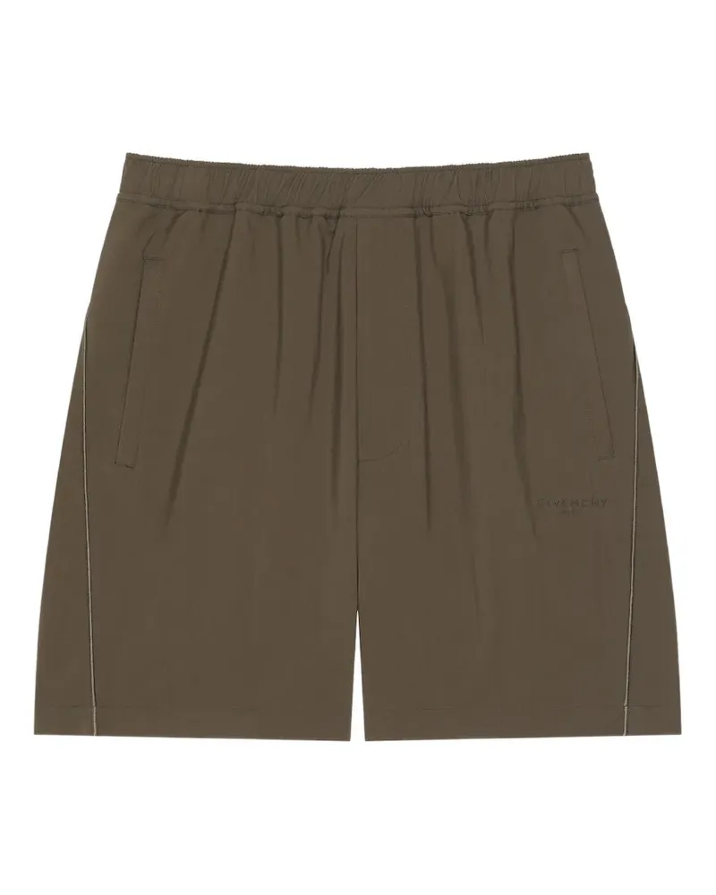 Givenchy Shorts mit Logo-Stickerei - Braun Braun