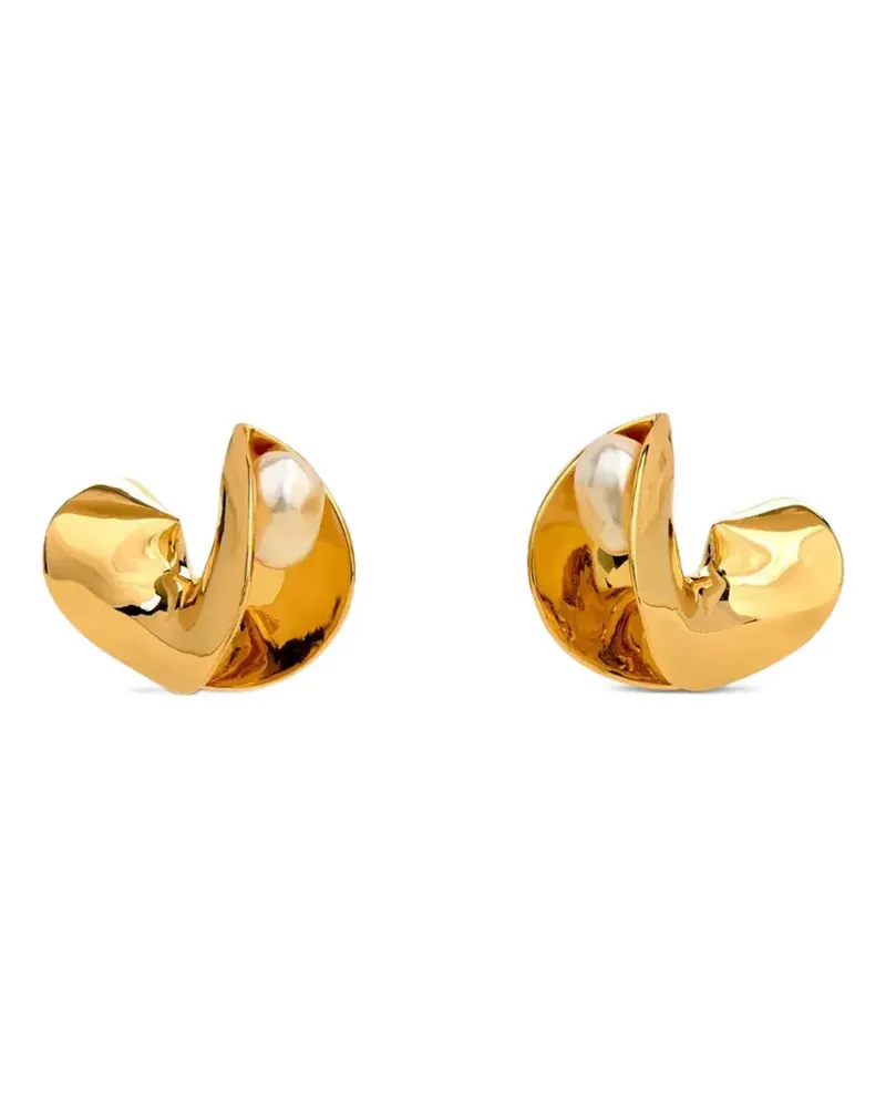 Cult Gaia polish-finish earrings - Gold Gold
