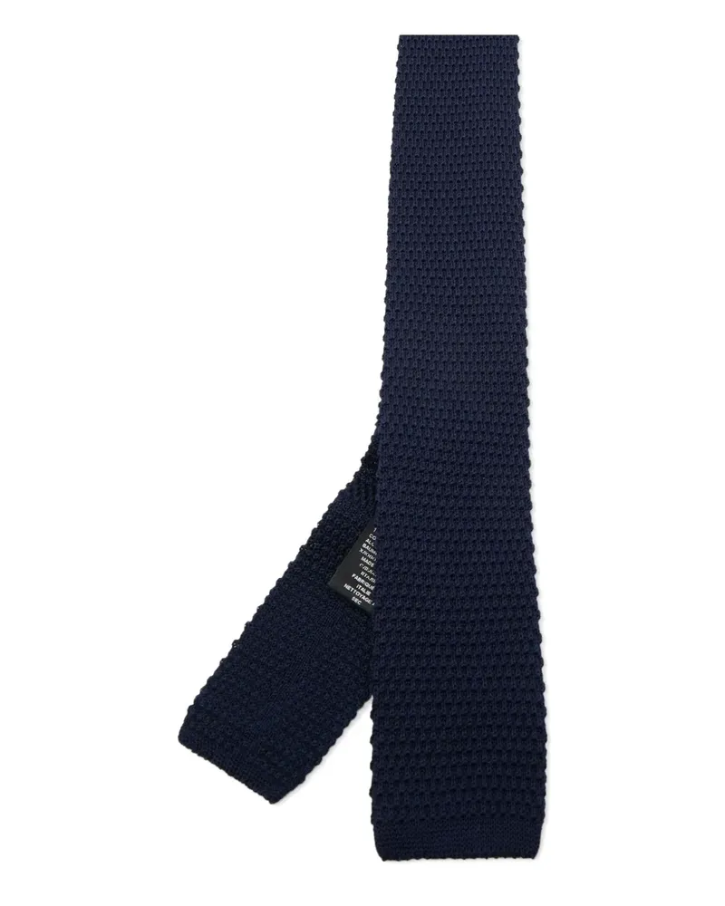 HUGO BOSS Gestrickte Krawatte - Blau Blau