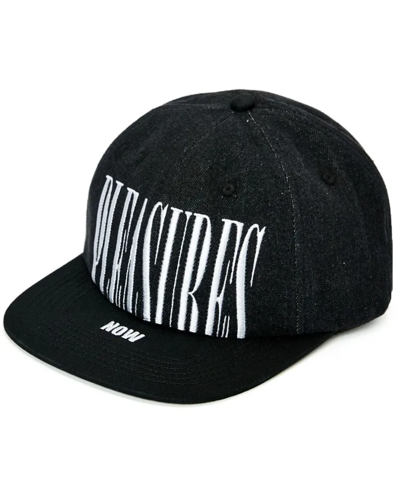 PLEASURES Baseballkappe mit Logo-Stickerei - Schwarz Schwarz