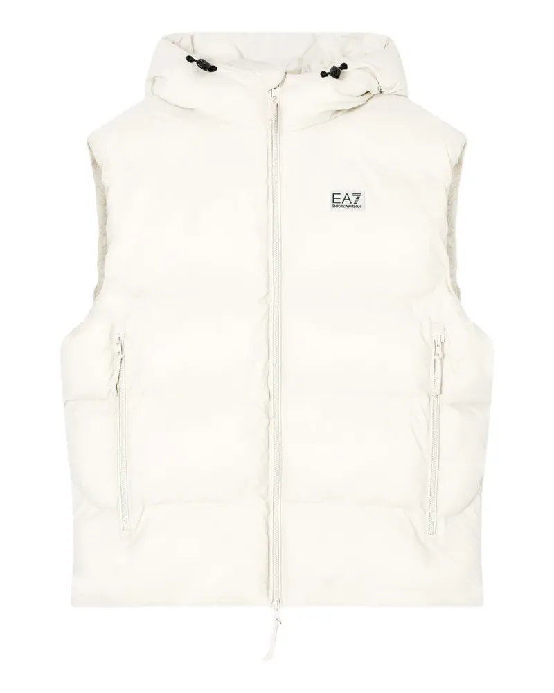 EA7 Gefütterte Kapuzenweste - Nude Nude