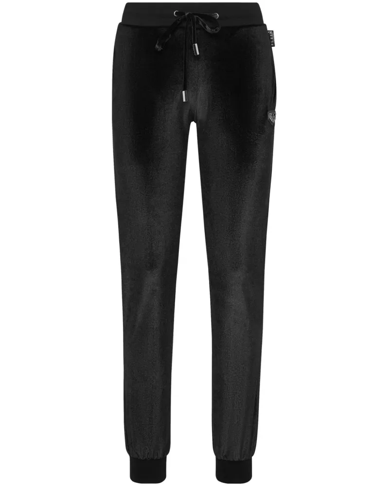Philipp Plein Strass Skull Hose - Schwarz Schwarz