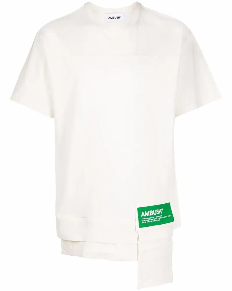 AMBUSH T-Shirt mit Logo-Patch - Nude Nude
