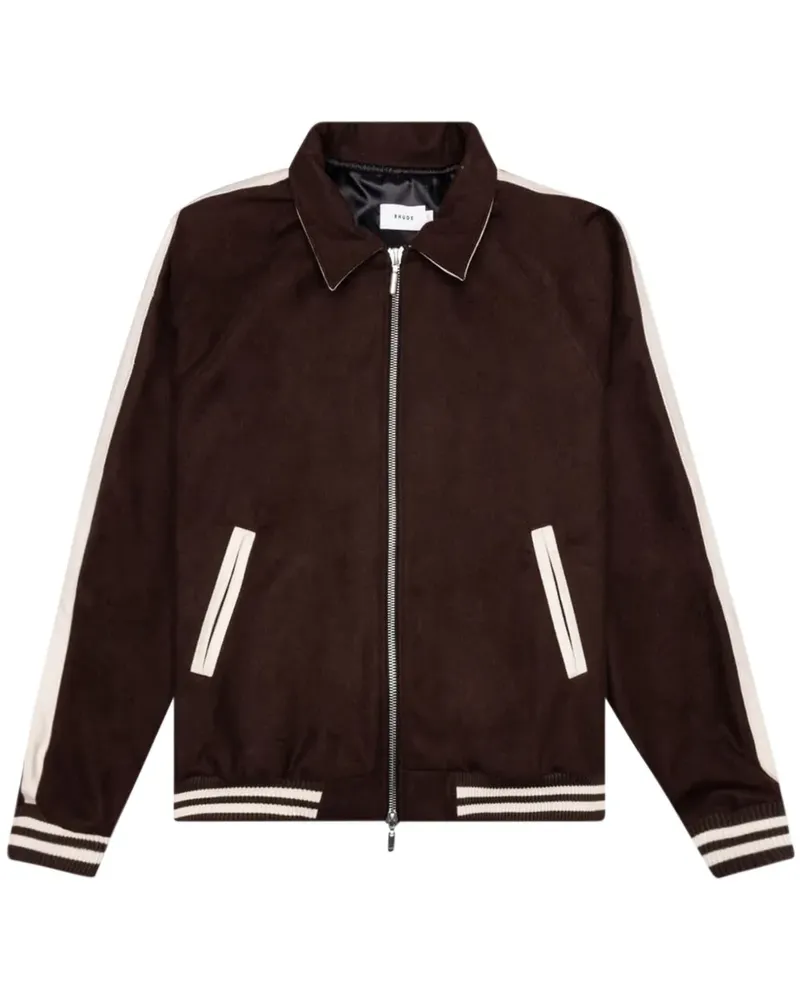 RHUDE Bomberjacke mit Signature - Braun Braun