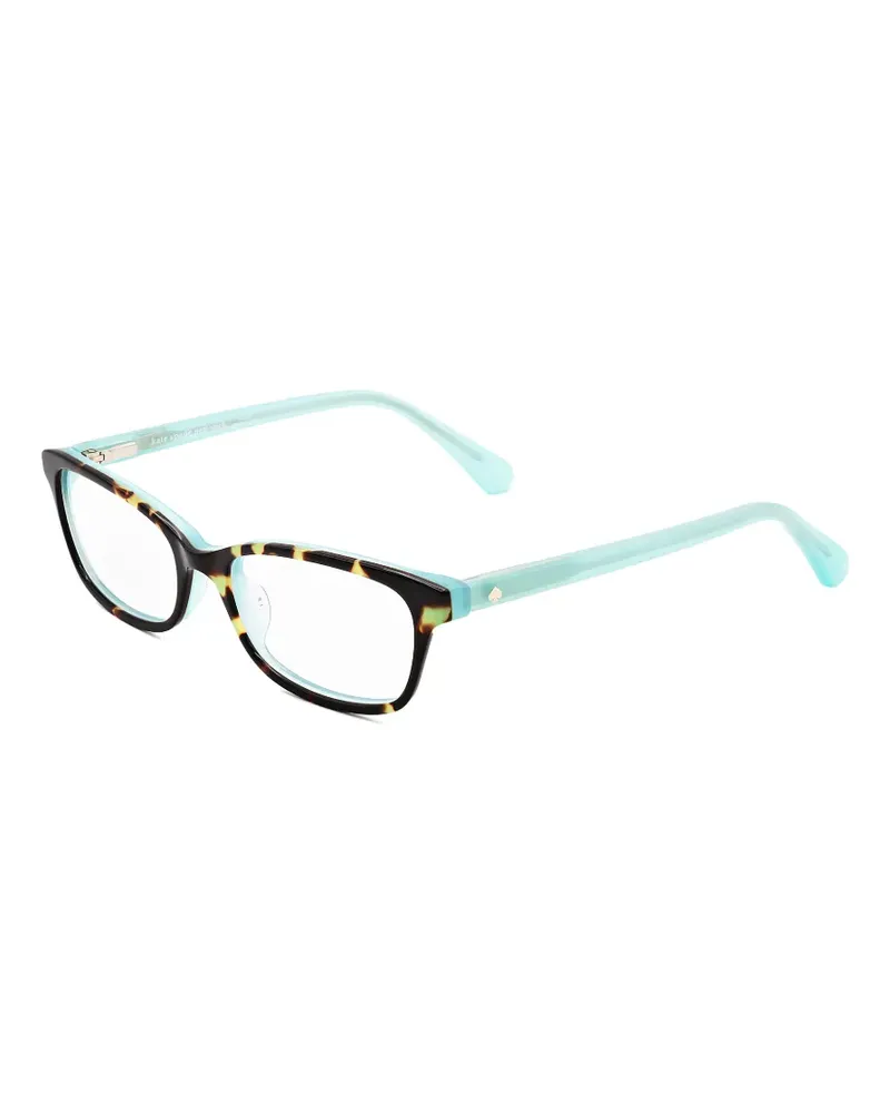 Kate Spade Eckige Brille in Schildpattoptik - Blau Blau