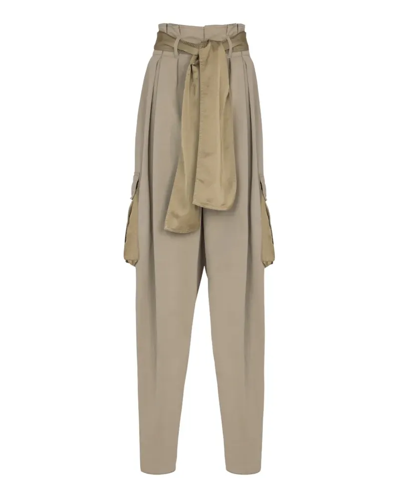 Balmain Hoch sitzende Cargohose - Grün Grün