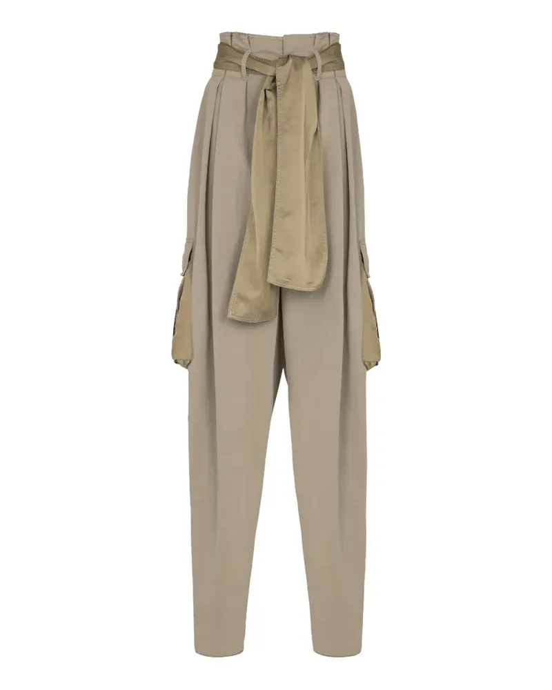 Balmain Hoch sitzende Cargohose - Grün Grün