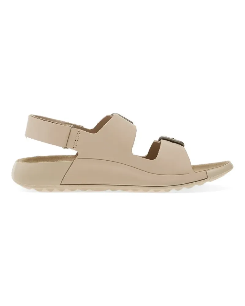 Ecco buckle-detail leather sandals - Nude Nude
