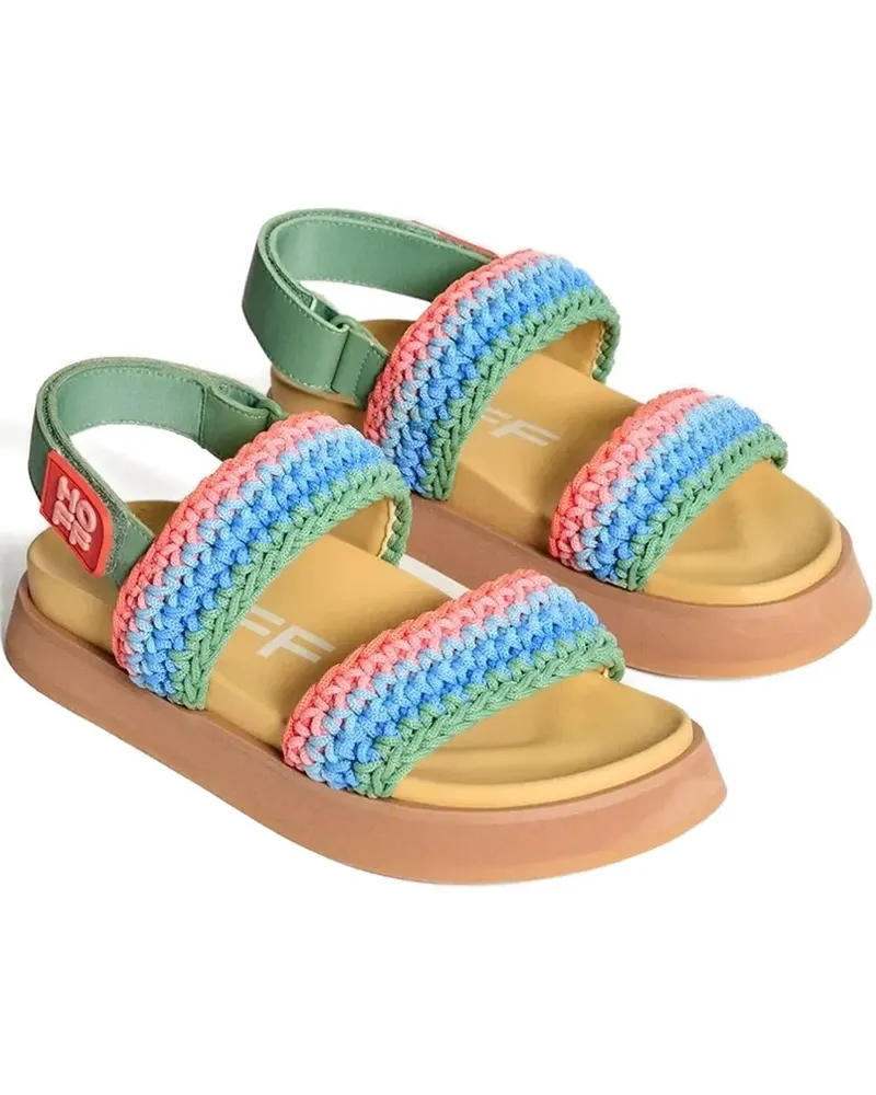 HOFF Plateau-Sandalen mit gestricktem Riemen - Grün Grün