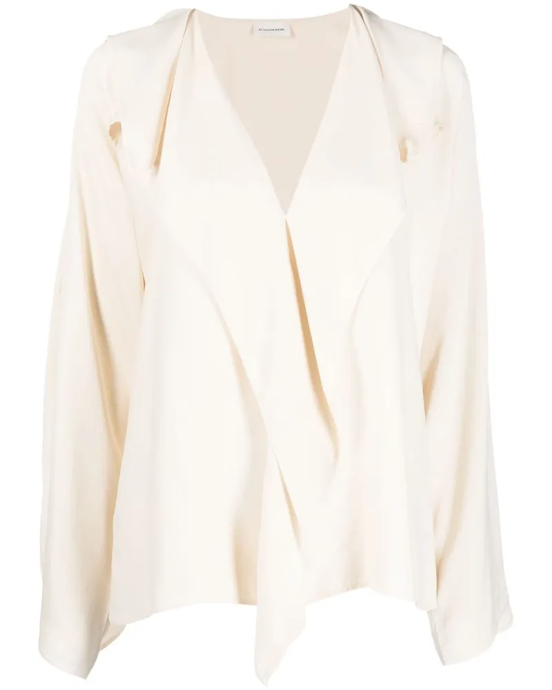 By Malene Birger Bluse im Layering-Look - Nude Nude