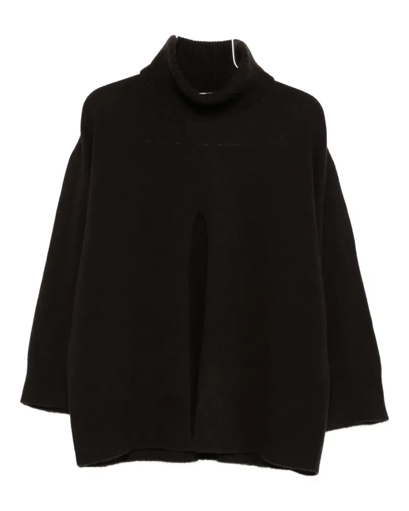 VICOLO Pullover mit Schlitzen - Braun Braun