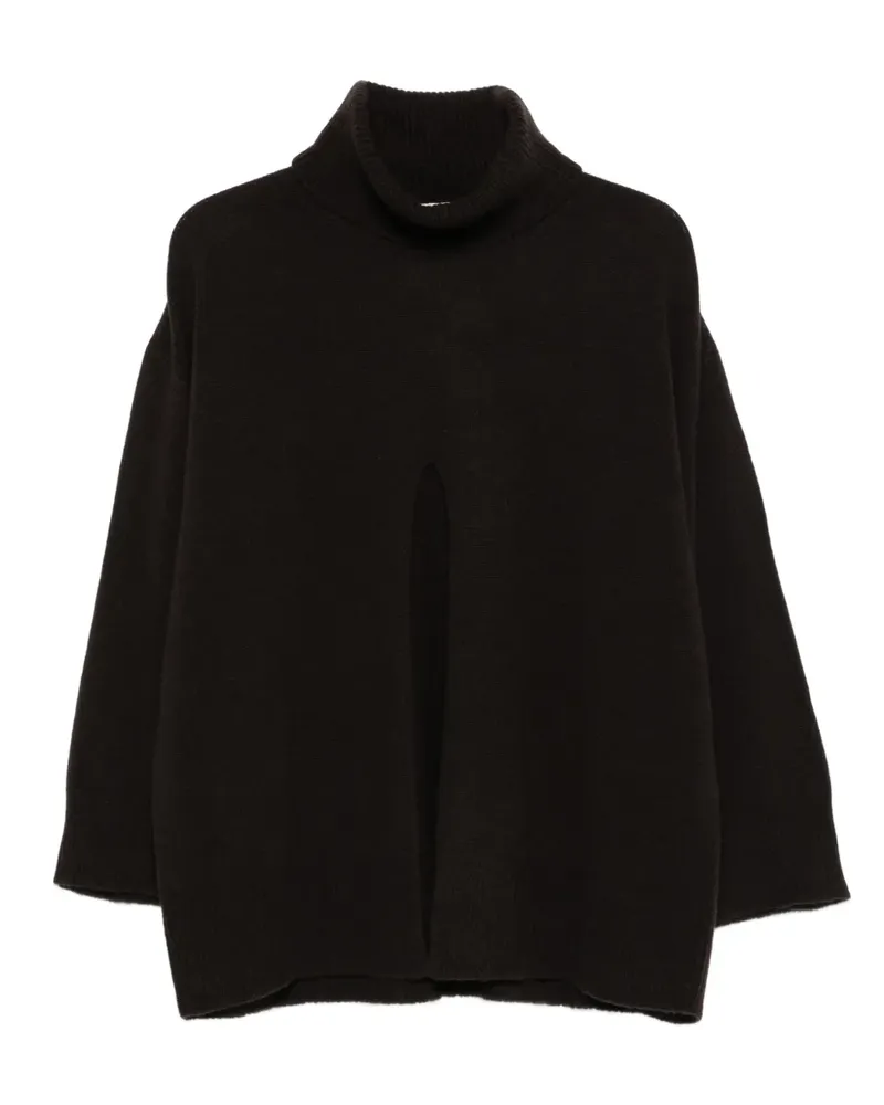 VICOLO Pullover mit Schlitzen - Braun Braun