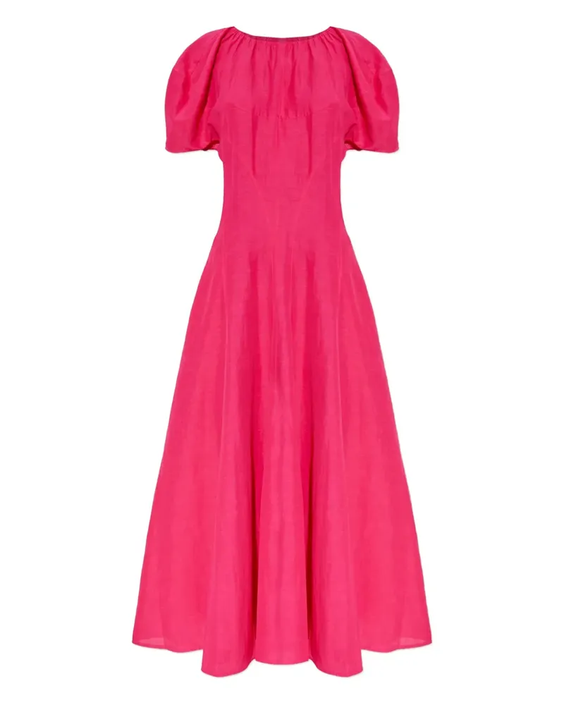 Tory Burch Midikleid mit Ballonärmeln - Rosa Rosa
